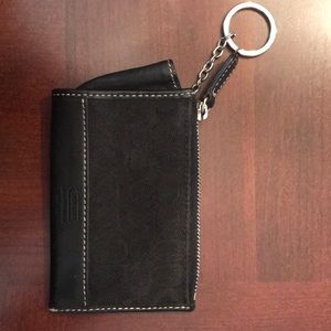Coach I.D case with key ring